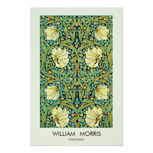 William Morris Pimperrnel Mission Style  Poster