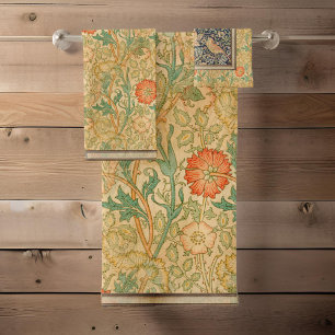 William * Morris Pink and Rose 1896 Bath Towel Set