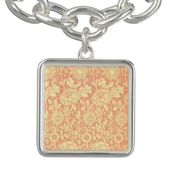 William Morris Pink And Rose Design Bracelet by wmorrispatterns at Zazzle