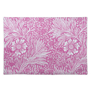 William Morris - Pink Marigold - Pretty Floral Cloth Placemat