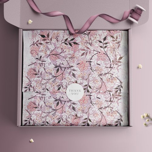 William Morris Pink Pattern Design Vintage Floral Tissue Paper