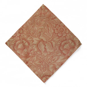 William Morris Pink Poppy Flower Floral Bandana