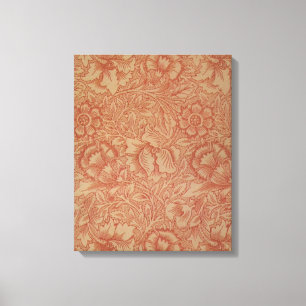 William Morris Pink Poppy Flower Floral Canvas Print