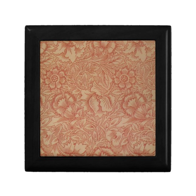 William Morris Pink Poppy Flower Floral Gift Box (Front)
