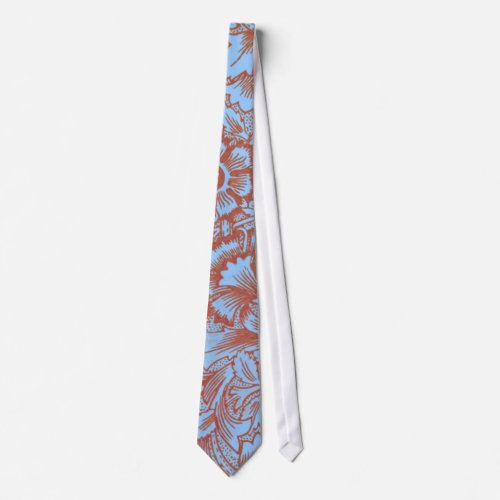 William Morris Pink Poppy Flower Floral Tie