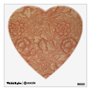 William Morris Pink Poppy Flower Floral Wall Sticker