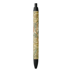 William Morris Pink Rose Border Floral Art Pen