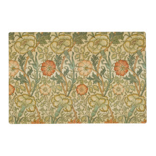 William Morris Pink Rose Border Floral Art Placemat