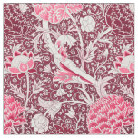 William Morris Pink Rose Gold Floral Pattern Fabric