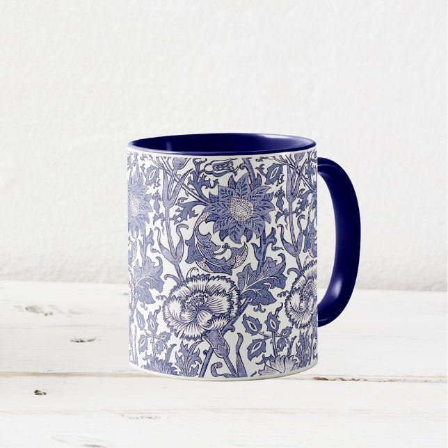 William Morris Pink Rose Wallpaper Pattern Mug (Creator Uploaded)