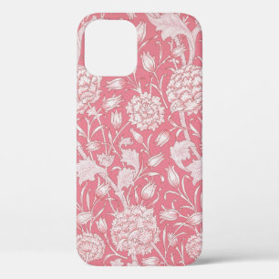 William Morris Pink Wild Tulip Wallpaper Pattern iPhone 12 Case