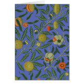 William Morris Pomegranate Blue Colorful Wallpaper (Front)