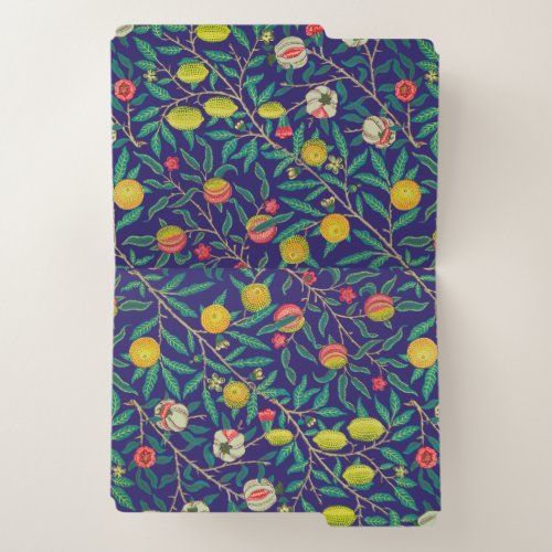 William Morris Pomegranate Botanical Print Folders