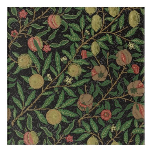 William Morris Pomegranate Classic Fruit Acrylic Print