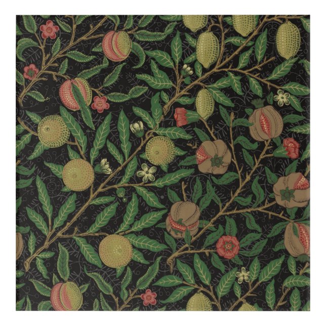 William Morris Pomegranate Classic Fruit Acrylic Print (Front)