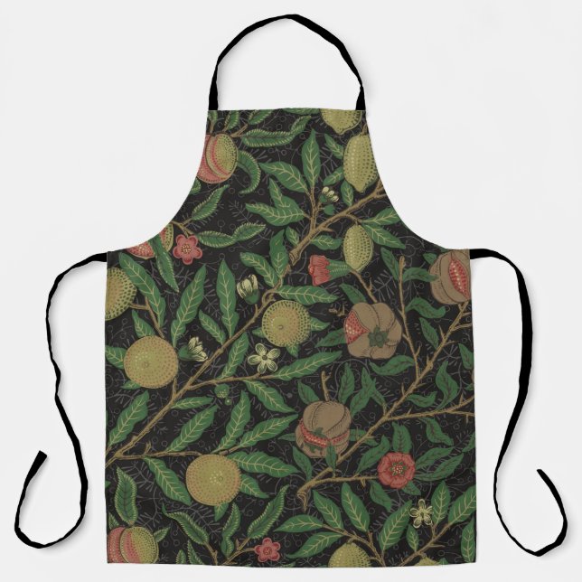 William Morris Pomegranate Classic Fruit Apron (Front)
