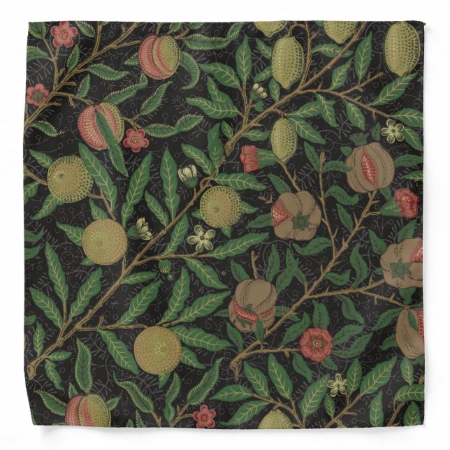 William Morris Pomegranate Classic Fruit Bandana (Front)