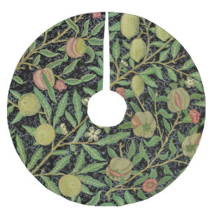 William Morris Pomegranate Classic Fruit Brushed Polyester Tree Skirt