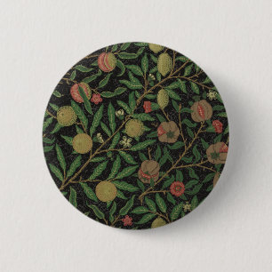 William Morris Pomegranate Classic Fruit Button