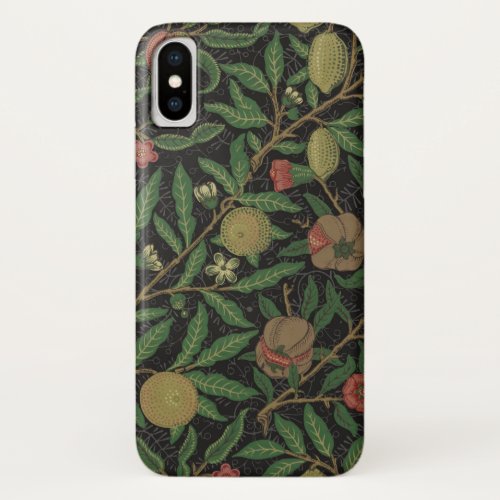 William Morris Pomegranate Classic Fruit iPhone X Case