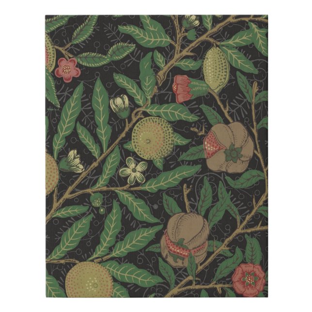 William Morris Pomegranate Classic Fruit Faux Canvas Print (Front)