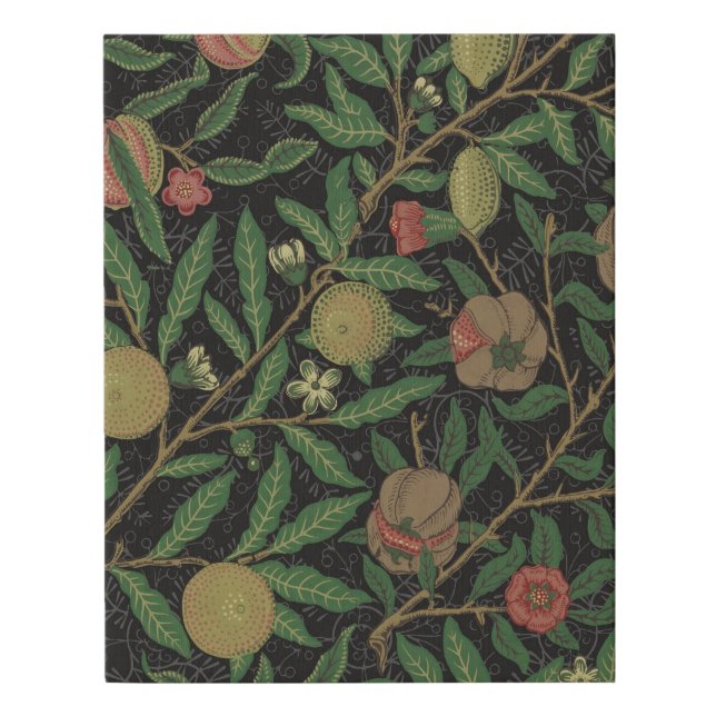 William Morris Pomegranate Classic Fruit Faux Canvas Print (Front)