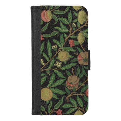 William Morris Pomegranate Classic Fruit iPhone 87 Wallet Case