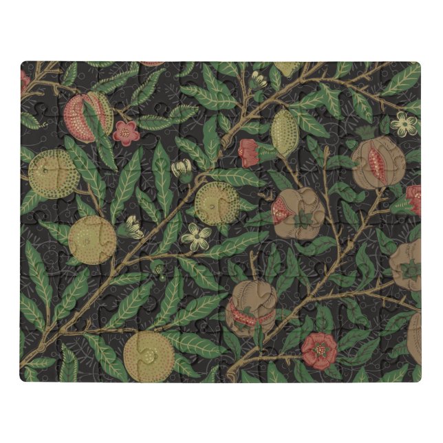 William Morris Pomegranate Classic Fruit Jigsaw Puzzle (Puzzle Horizontal)