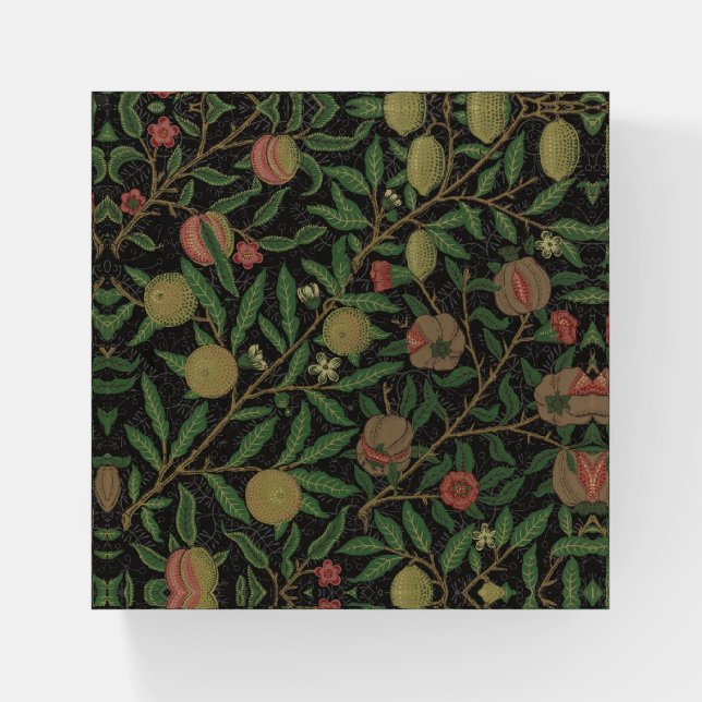 William Morris Pomegranate Classic Fruit Paperweight (Front)