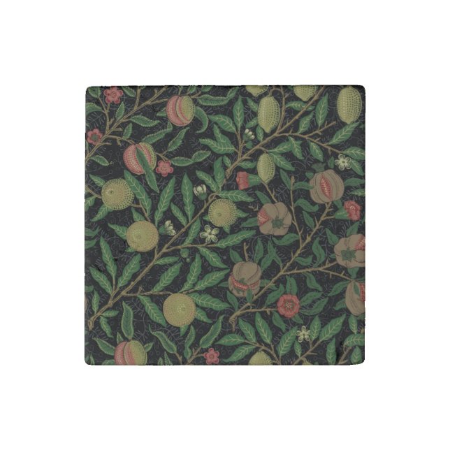 William Morris Pomegranate Classic Fruit Stone Magnet (Fourth Magnet)