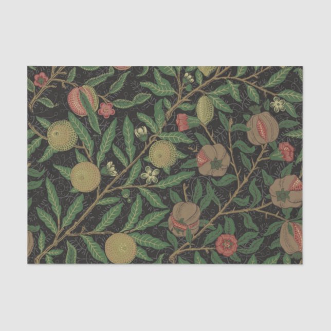 William Morris Pomegranate Classic Fruit Tissue Paper (Front)