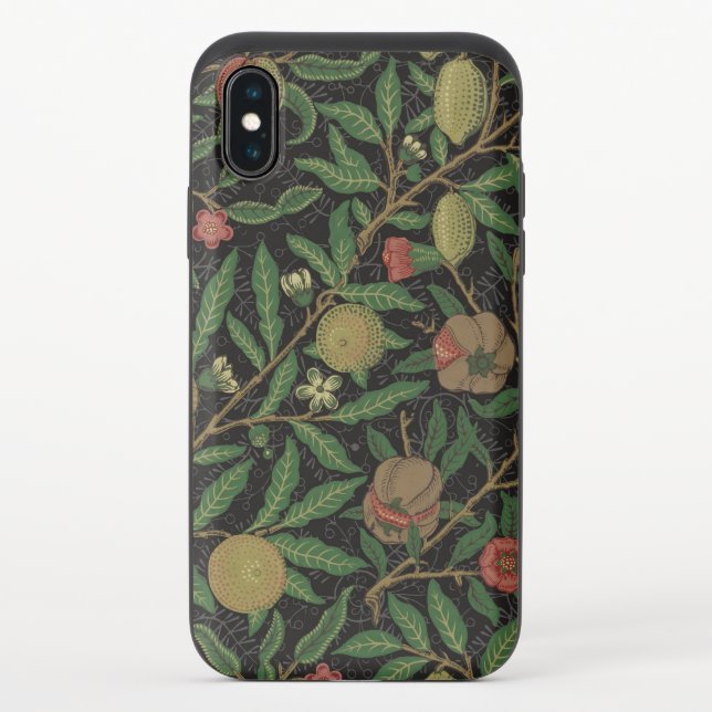 William Morris Pomegranate Classic Fruit Uncommon iPhone Case (Back)