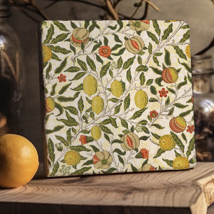 William Morris Pomegranate Lemons Vintage Pattern Trivet
