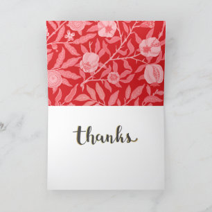 William Morris - Pomegranate Letterpress Thank You Card
