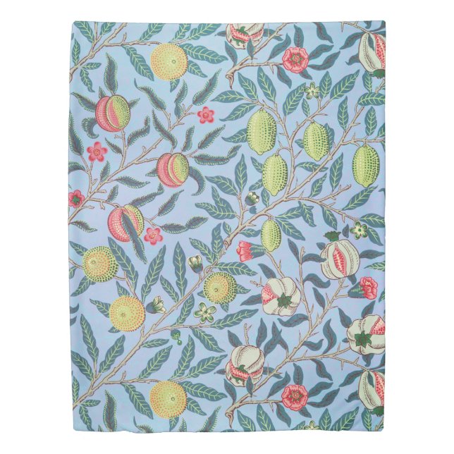 William Morris Pomegranate Pastel Fruit Pattern Duvet Cover (Front)