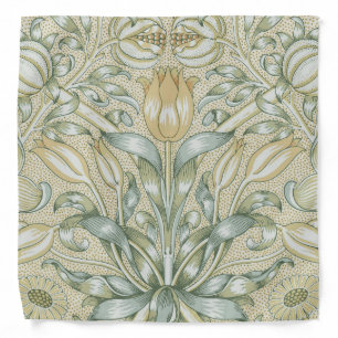 William Morris Pomegranate Pattern Antique Lily Bandana