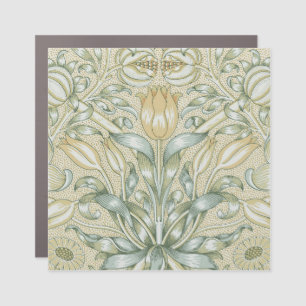 William Morris Pomegranate Pattern Antique Lily Car Magnet