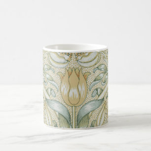 William Morris Pomegranate Pattern Antique Lily  Coffee Mug