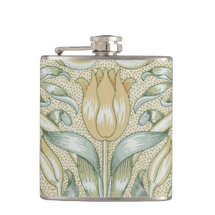 William Morris Pomegranate Pattern Antique Lily  Flask