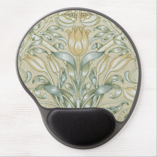 William Morris Pomegranate Pattern Antique Lily Gel Mouse Pad
