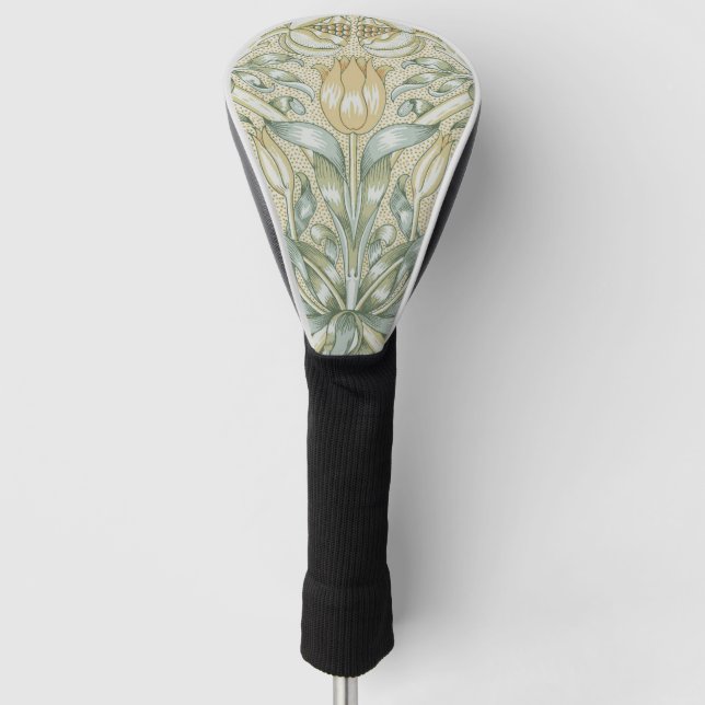 William Morris Pomegranate Pattern Antique Lily  Golf Head Cover (Front)