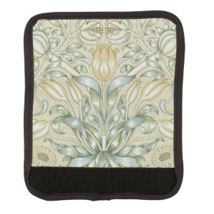 William Morris Pomegranate Pattern Antique Lily  Luggage Handle Wrap