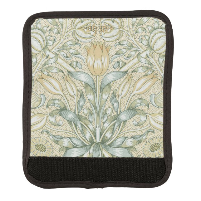 William Morris Pomegranate Pattern Antique Lily  Luggage Handle Wrap (Front)