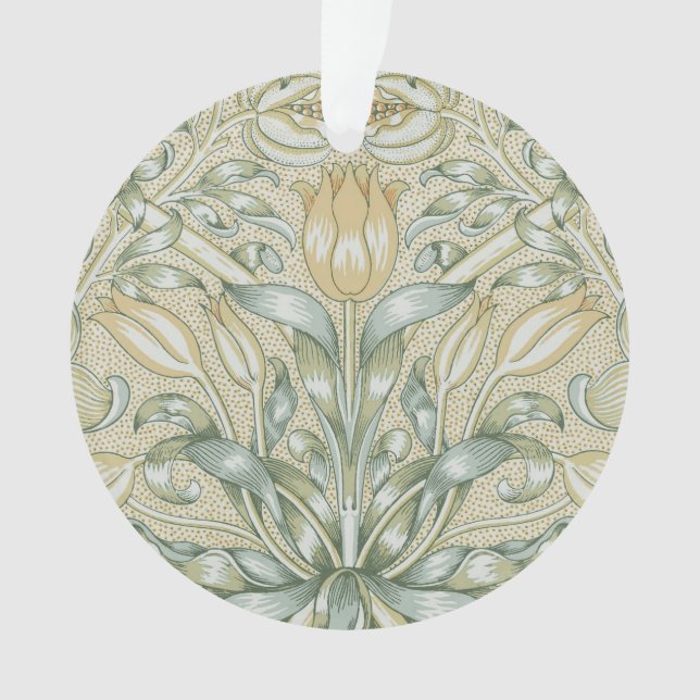 William Morris Pomegranate Pattern Antique Lily  Ornament (Front)