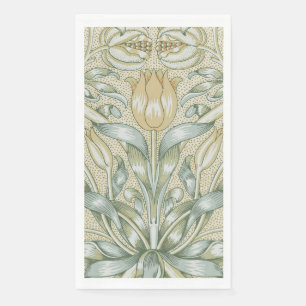 William Morris Pomegranate Pattern Antique Lily  Paper Guest Towels