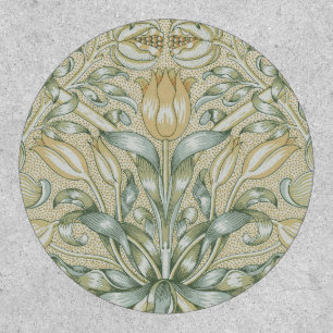 William Morris Pomegranate Pattern Antique Lily  Patch