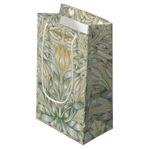 William Morris Pomegranate Pattern Antique Lily  Small Gift Bag