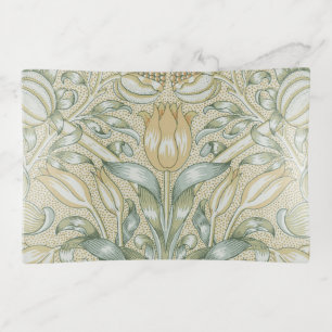 William Morris Pomegranate Pattern Antique Lily Trinket Tray