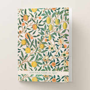 WILLIAM MORRIS "POMEGRANATE" POCKET FOLDER