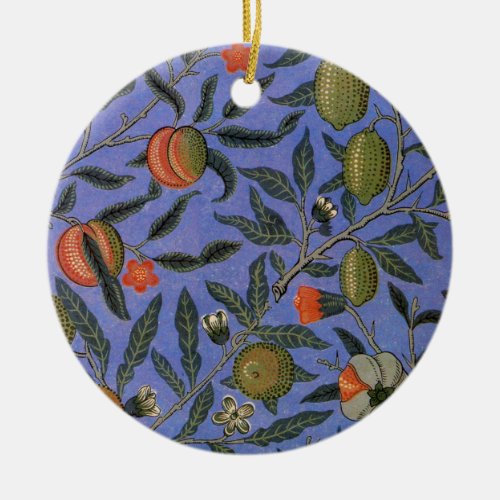 William Morris Pomegranate Wallpaper Ceramic Ornament